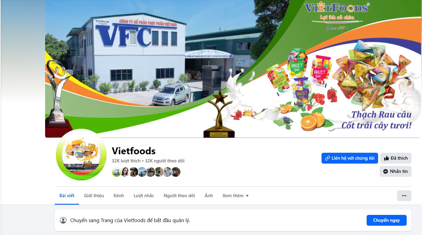 Trải nghiệm sản phẩm Vietfoods