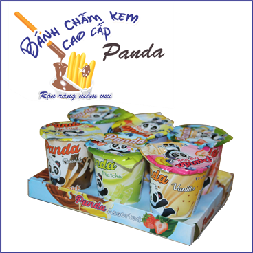 Bánh chấm kem Panda tổng hợp