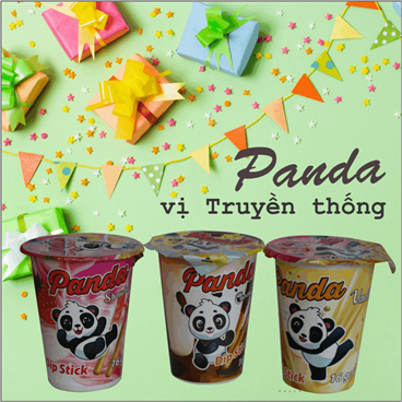 Bánh chấm kem Panda vị truyền thống