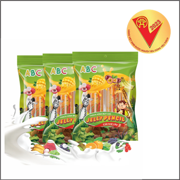 Thạch hình bút chì cốt trái cây tươi 220g