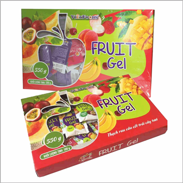 Thạch rau câu cốt trái cây tươi Fruit Gel hộp 550g